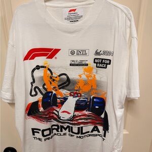 PacSun White Formula Graphic Tee